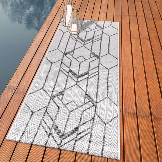 Keen Home Design Terrace Outdoor Runner Rug - Versatile 2x8 Rug
