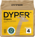 DYPER Baby Diapers Size 4 - Soft Plant-Based Comfort for Day & Night