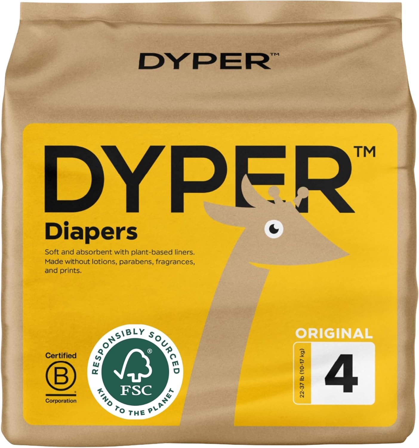 Ultimate Comfort: DYPER Size 4 Baby Diapers