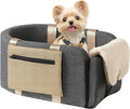 Dog Car Seat Cat Carrier - Console Booster Seat for Small Pets