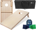 Cornhole Boards 4ftx2ft Solid Wood Set with LED Lights - Durable