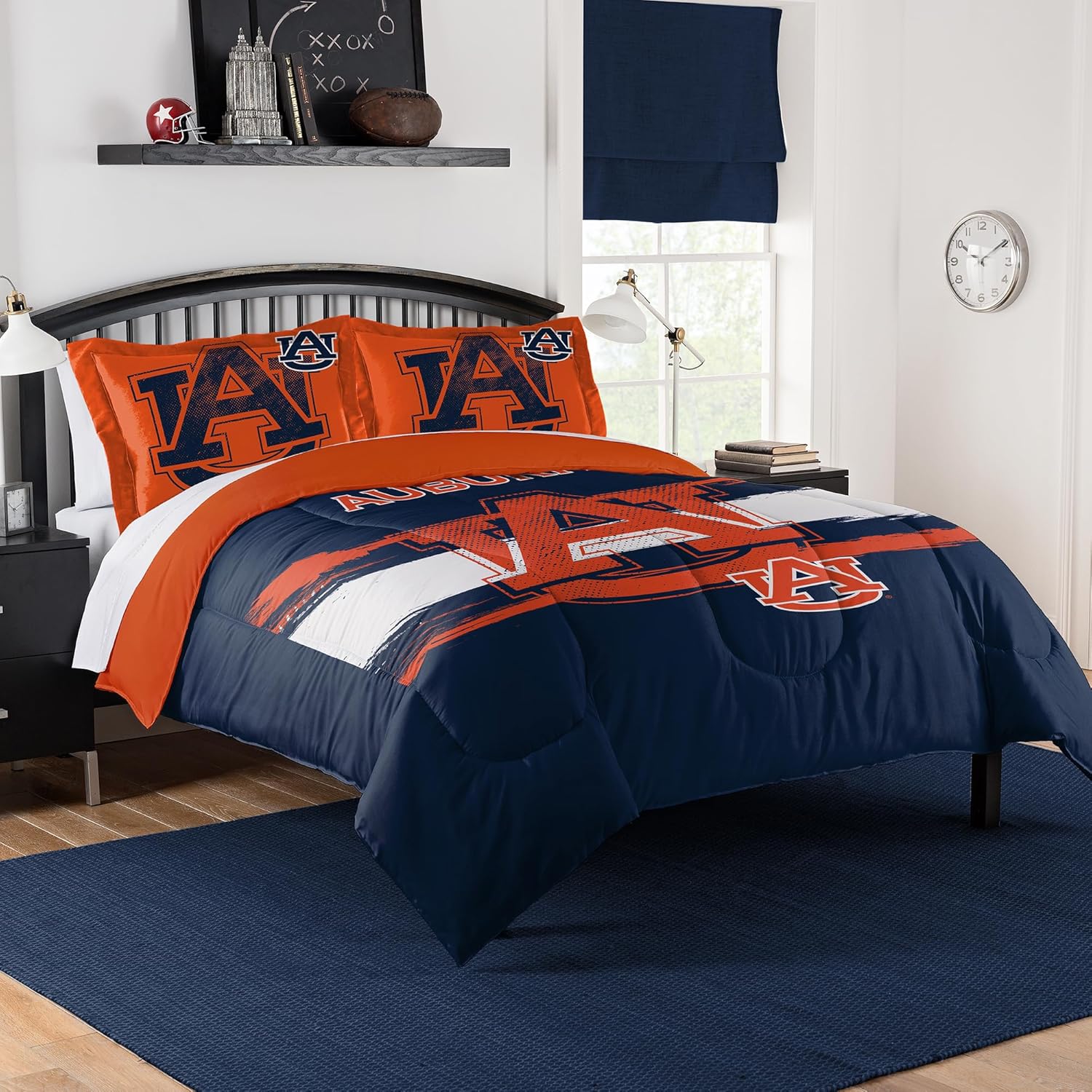 Auburn Tigers Comforter Set for Dorms, Guest Rooms & Tailgates