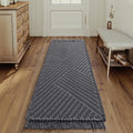 Waffle Bath Runner Rug 24 in x 72 in - Super Absorbent Long Bath Mat