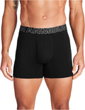 Under Armour Men's 3-Pack Performance Cotton Boxer Briefs, 6in Inseam