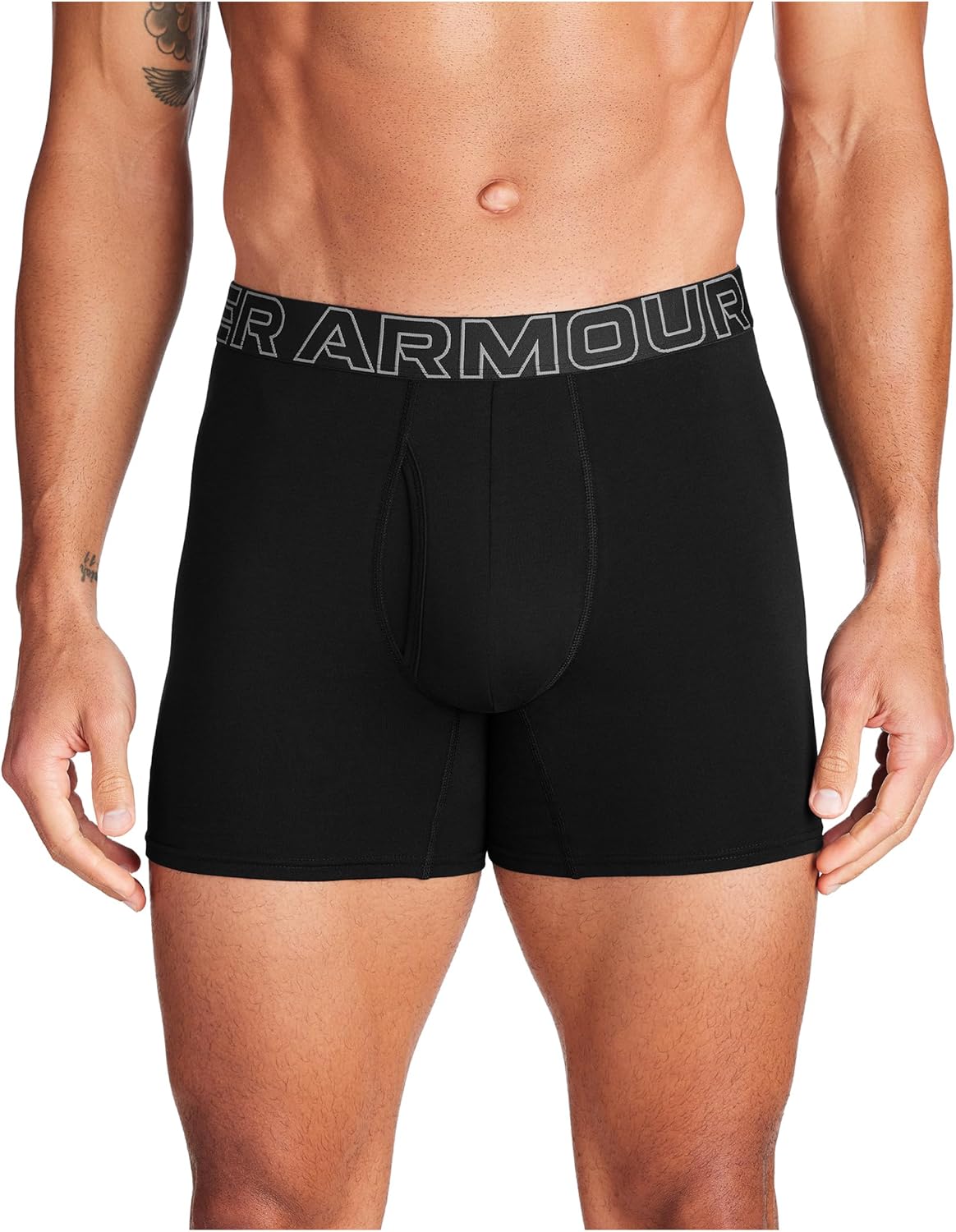 Under Armour Men's Performance Cotton Boxer Briefs for Comfort