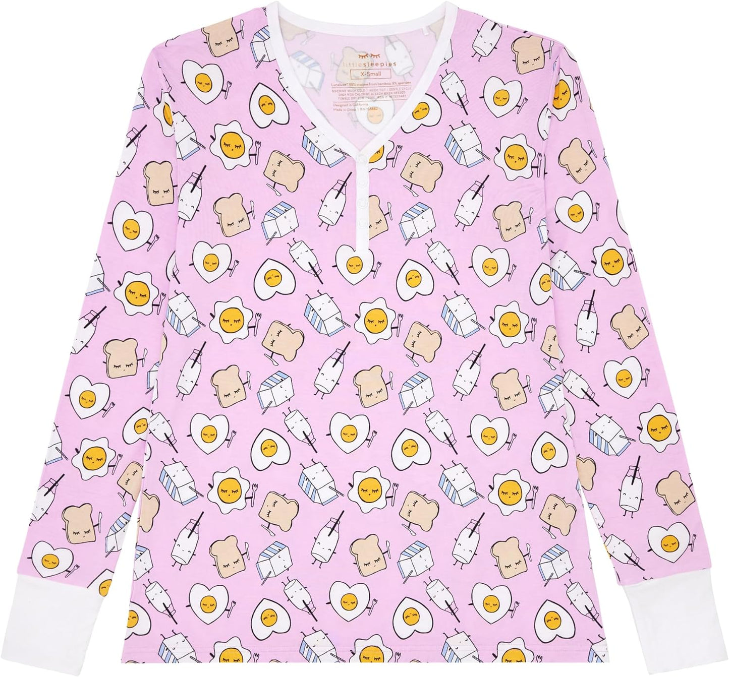 Viscose from Bamboo Womens Pajama Top for Cozy Family Nights