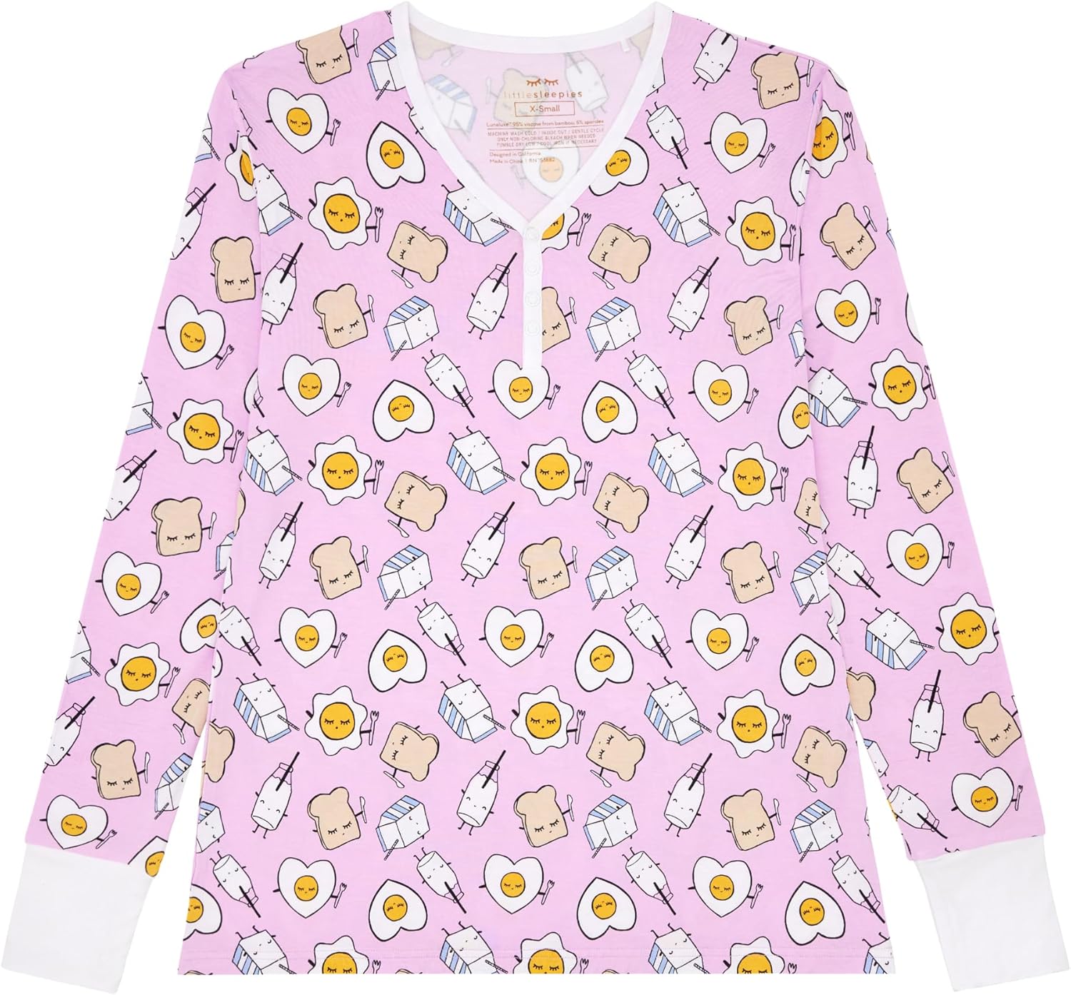 Viscose from Bamboo Womens Pajama Top for Cozy Family Nights