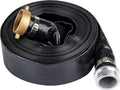 1.5 in x 50 ft Black PVC Backwash and Discharge Hose - Heavy Duty