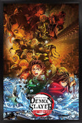 Demon Slayer Infinity Castle Wall Poster 34L x 22.4W Black Frame