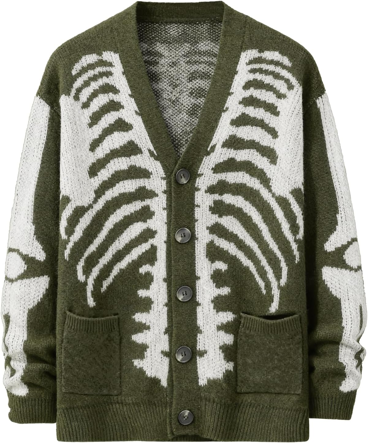 Skeleton Cardigan Sweater for Men and Women - Perfect for Halloween