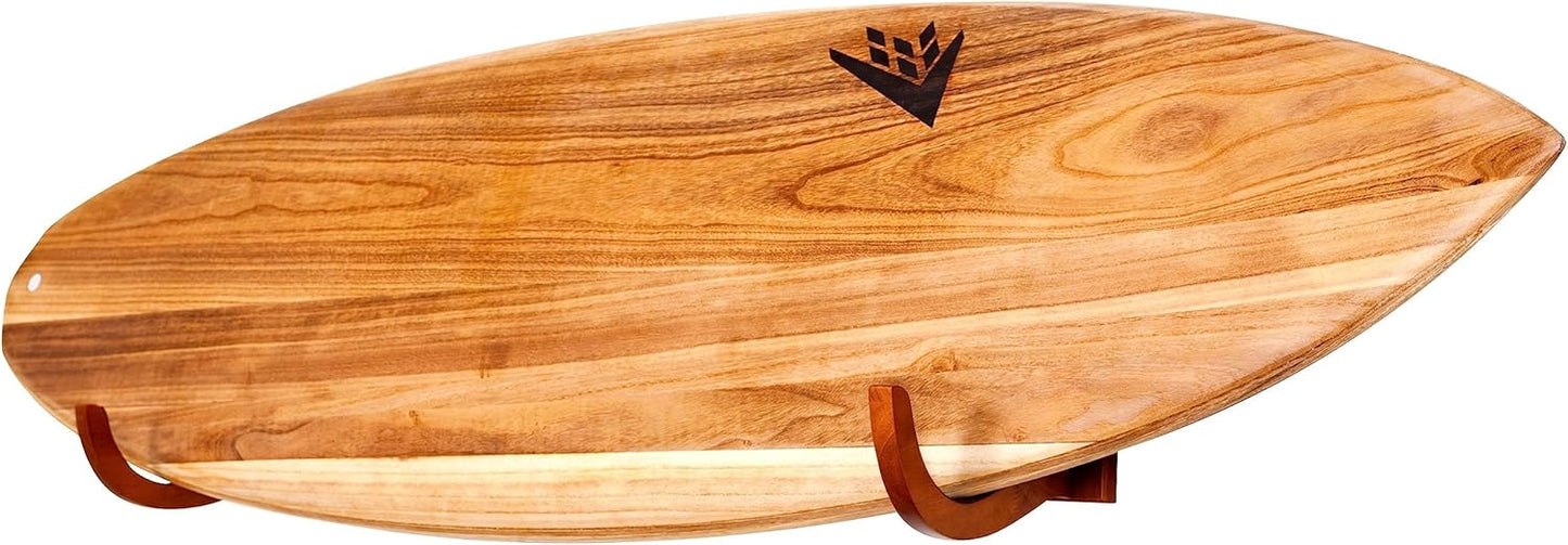 Rustic Wood Surfboard Wall Rack | Indoor/Outdoor Display