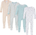 Gerber Baby-Boys 4-Pack Footed Pajamas for Cozy Nights