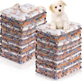 Chumia 40 Pcs Pet Fleece Blankets with Paw Print Pattern - Multipack