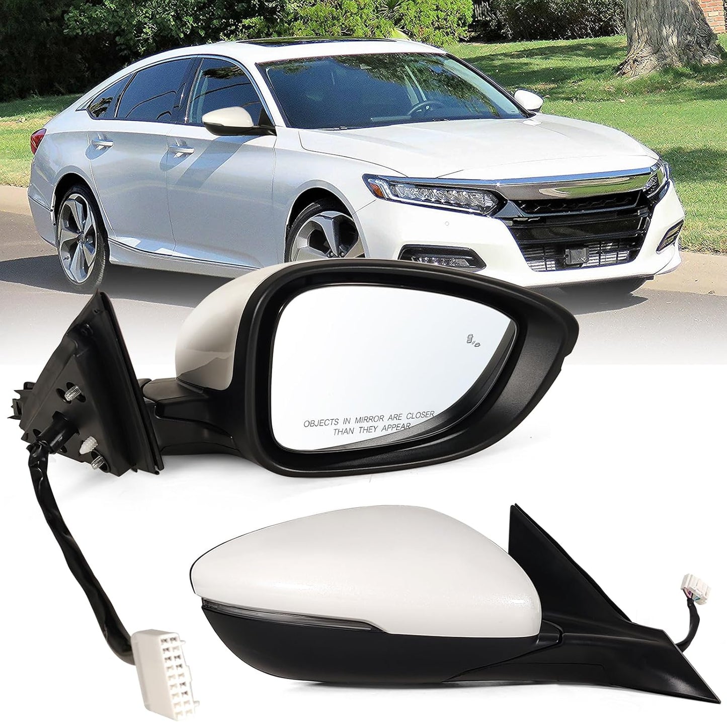 Right Passenger Side Mirror for 2018-2022 Honda Accord Models