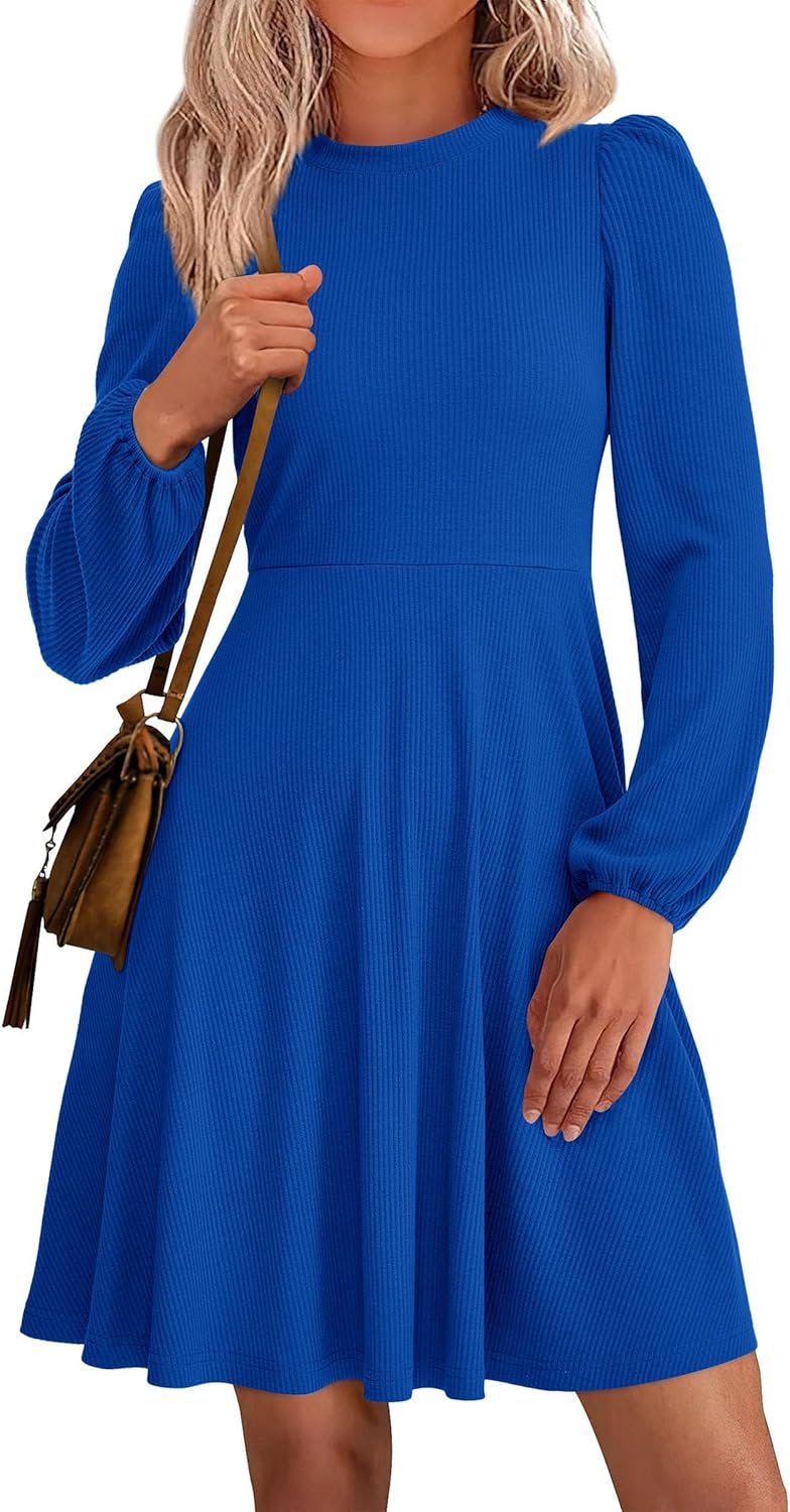 PRETTYGARDEN Womens Long Sleeve Mini Dress for Fall 2025