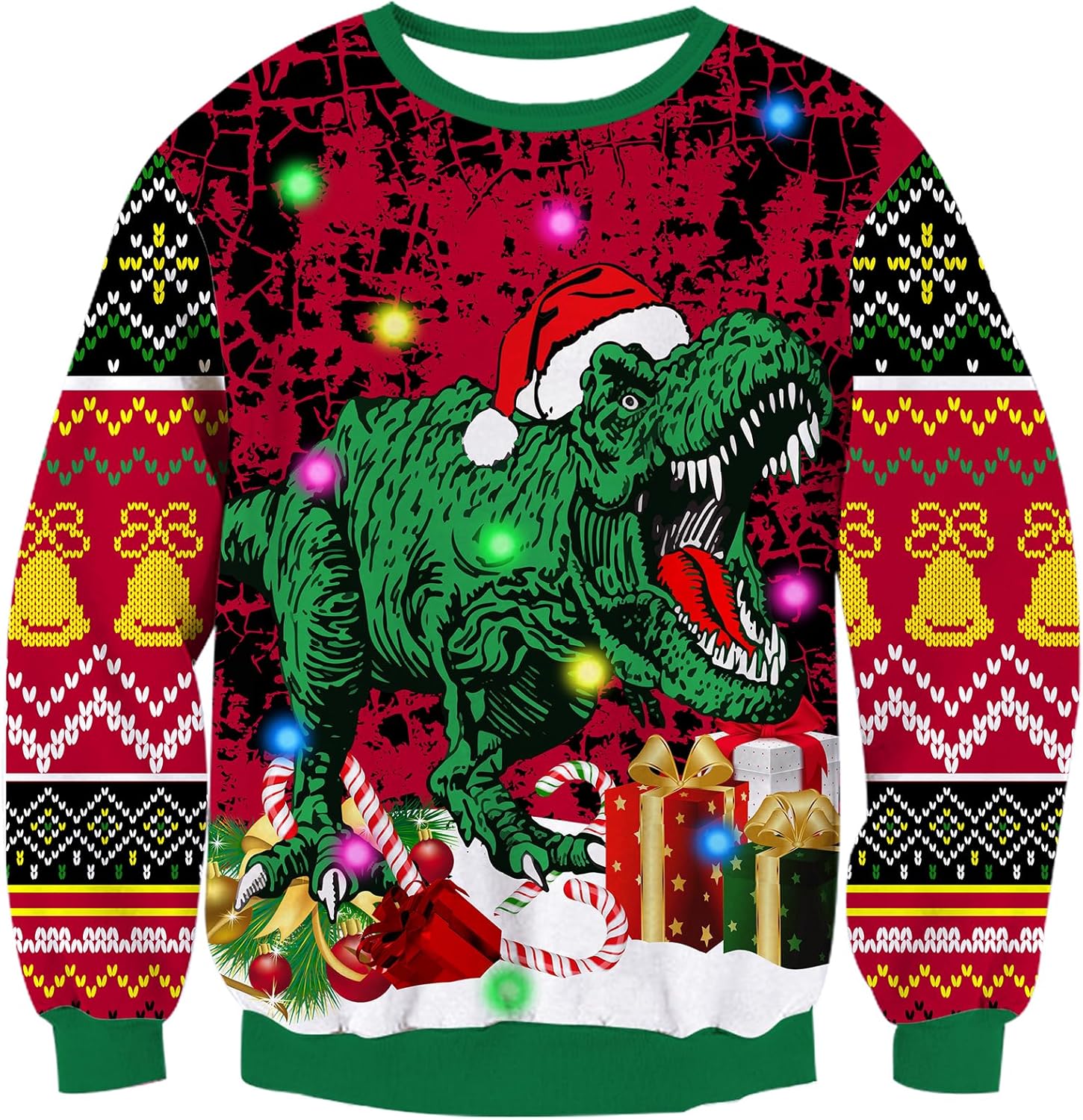 Light Up Ugly Christmas Sweater for Men - Fun Holiday Knit