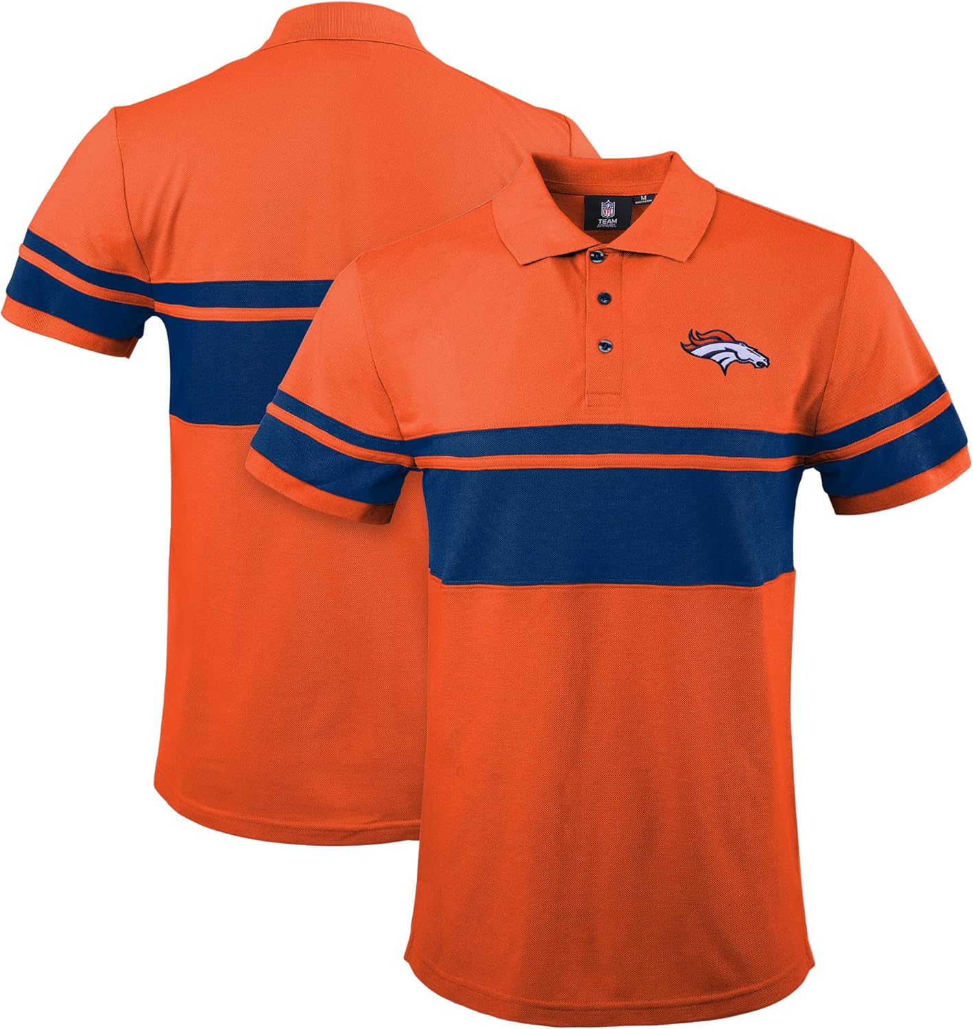 FOCO NFL Football Team Color Chest Stripe Men's Polo Shirt Review