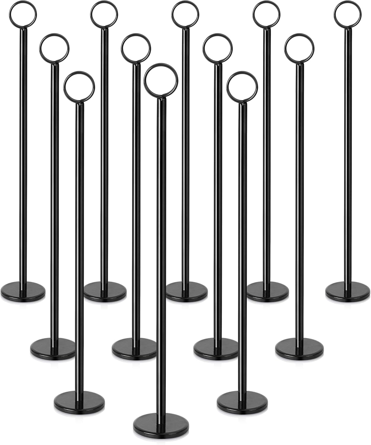 Ring-Clip Table Number Holder Set of 12 for Restaurants and Events