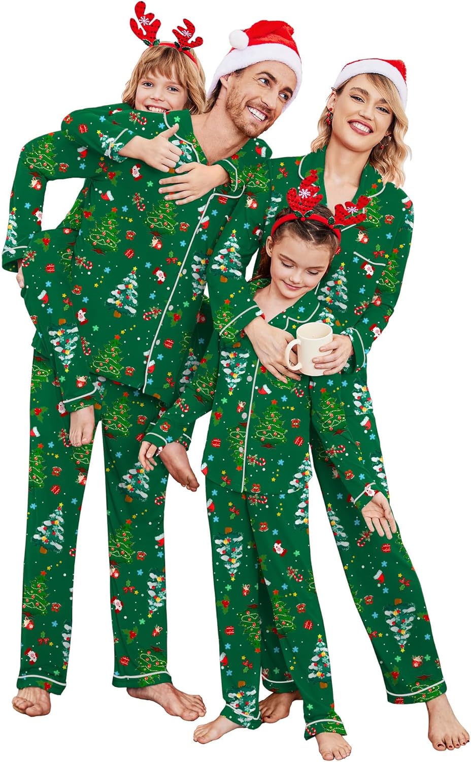 Ekouaer Christmas Family Matching Pajamas for Festive Fun