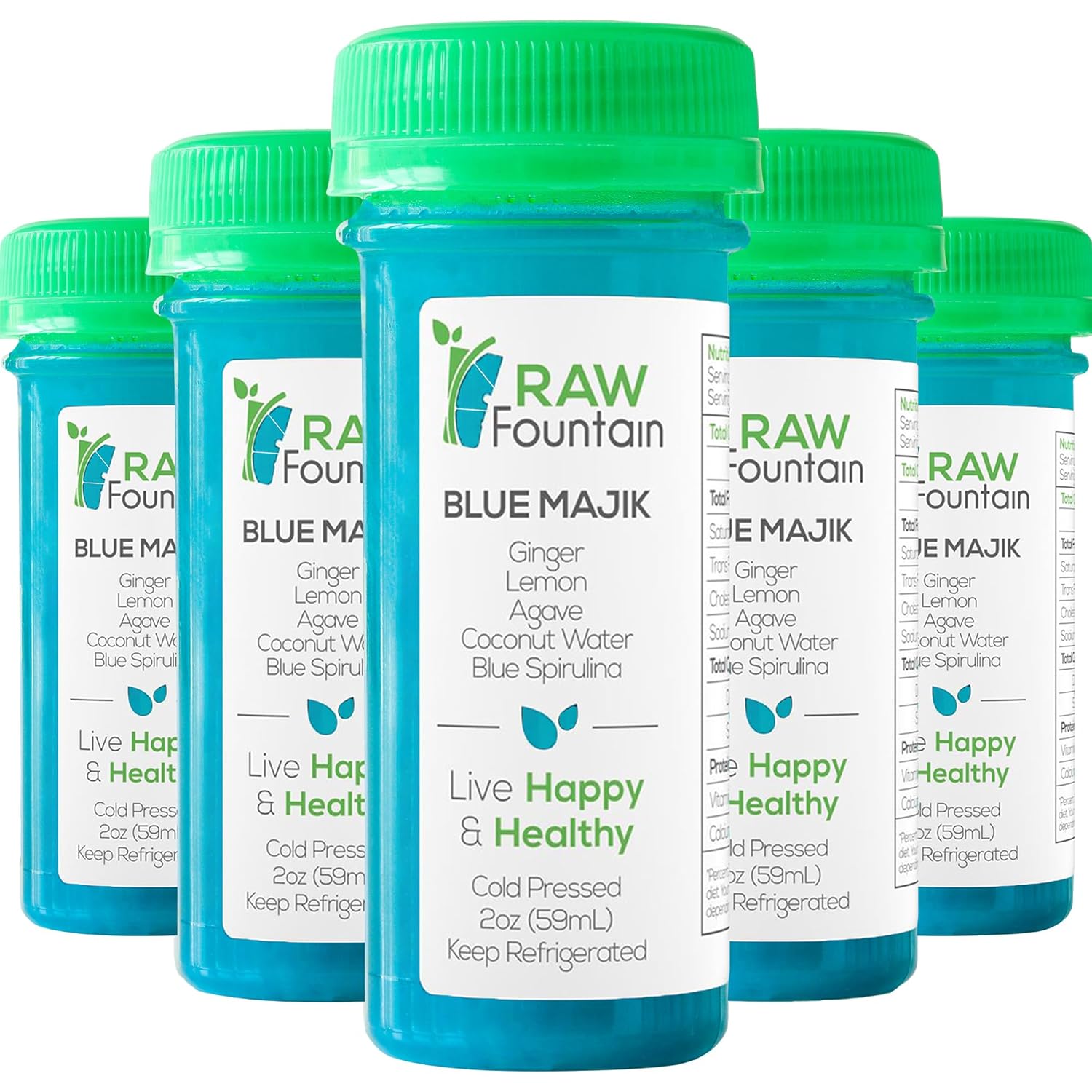 20 Immunity Shots with Blue Spirulina for Daily Health Boost