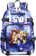Anime Sword Art Online Backpack Daypack - Comfortable Straps & USB
