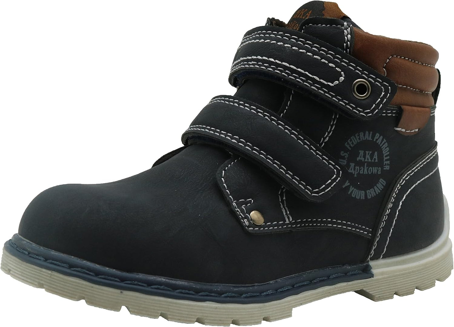 Apakowa Toddler Little Boys Water Resistant Ankle Work Boots