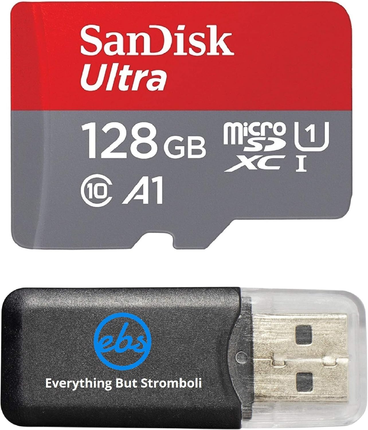 Sandisk 128GB MicroSD w/ EBS Reader - Go Pro Ready!