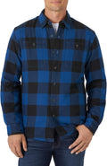 Wrangler Authentics Men's Sherpa Lined Shirt Jacket - Warm, Durable is
