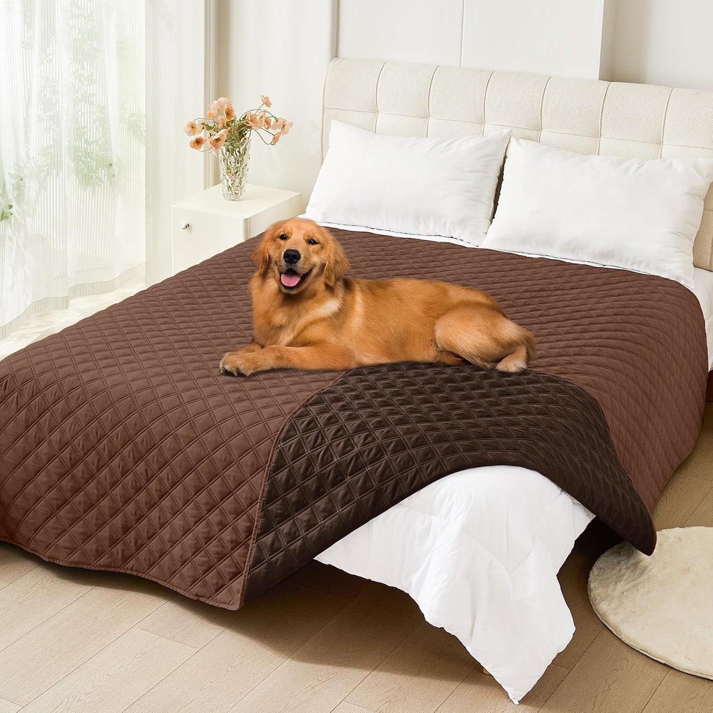 Smiry Waterproof Dog Blanket for Pets - Reversible Couch Cover