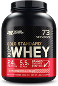 Optimum Nutrition Gold Standard Whey Protein Powder, Strawberries