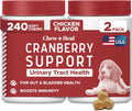 Dog UTI Treatment Cranberry Supplement for Dogs - 240 Soft Chews