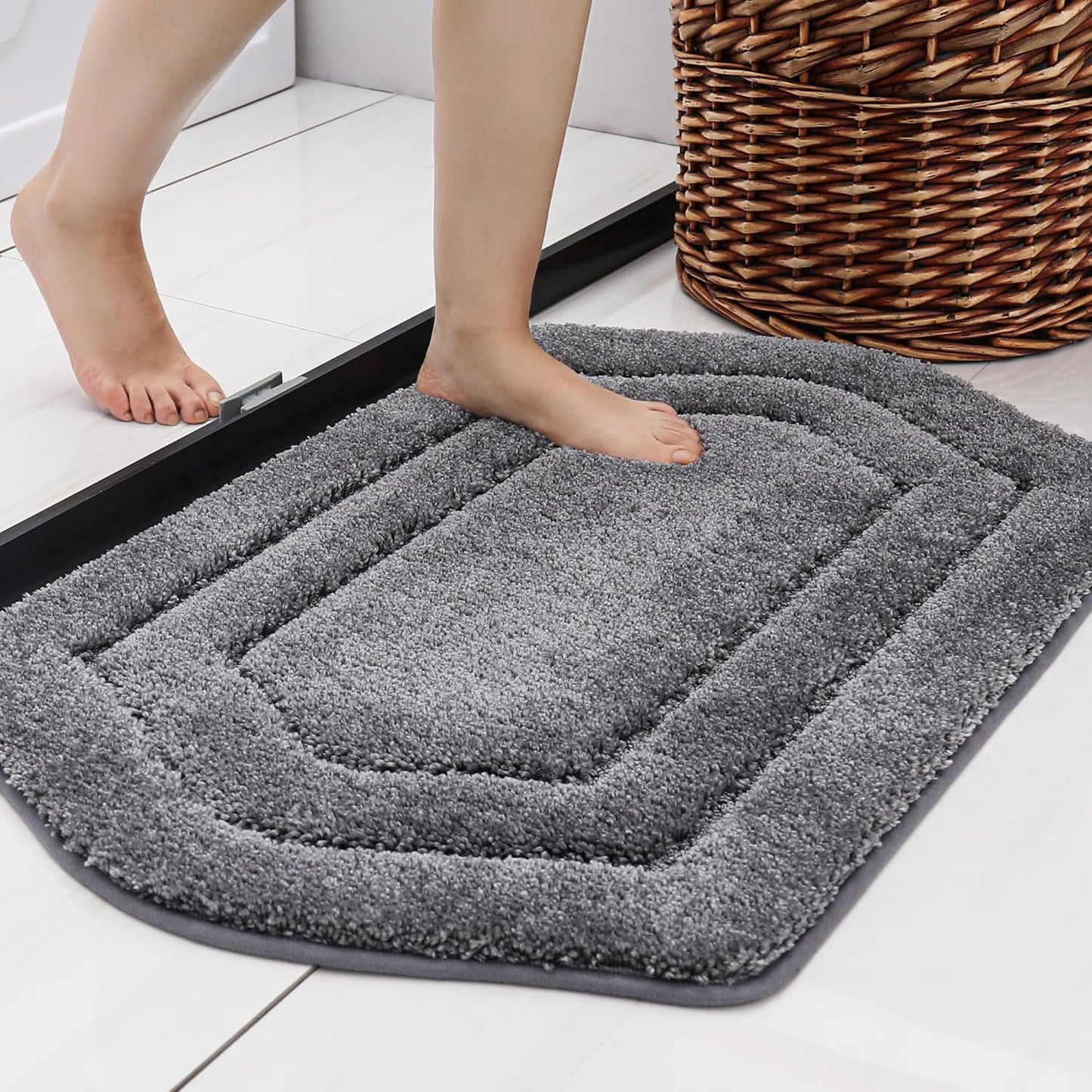 COSY HOMEER Extra Thick Bath Linen Sets - Soft Plush Shaggy Rugs