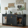 72.5 in Extra Large Double Dog Crate Furniture - Farmhouse Style