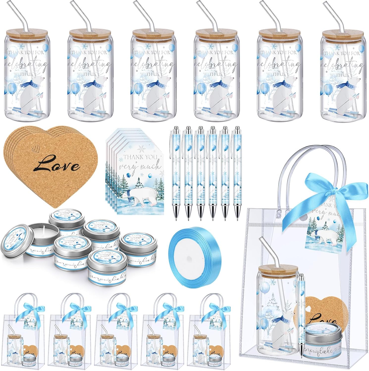 Winter Snowflake Baby Shower Prizes for Game Players Delight