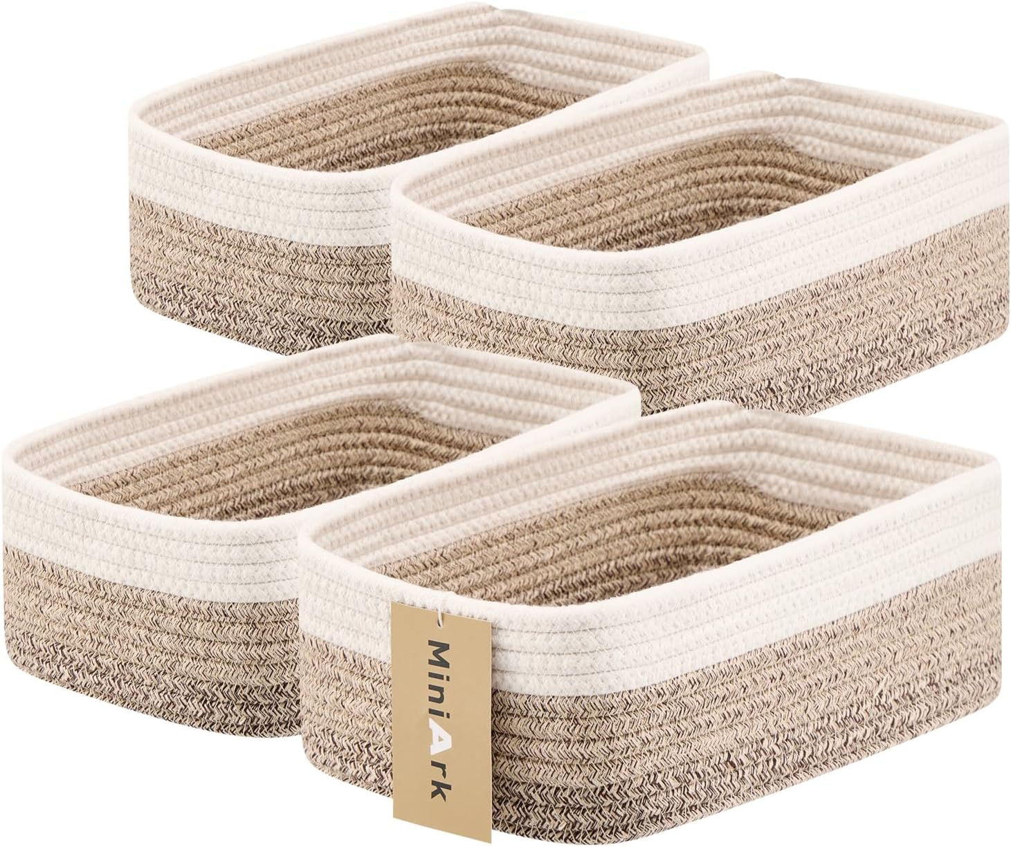 Small Storage Baskets for Organizing - Woven Rope Baskets