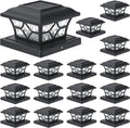 APONUO 4x4 Solar Post Cap Lights 16 Pack - Long Night Illumination