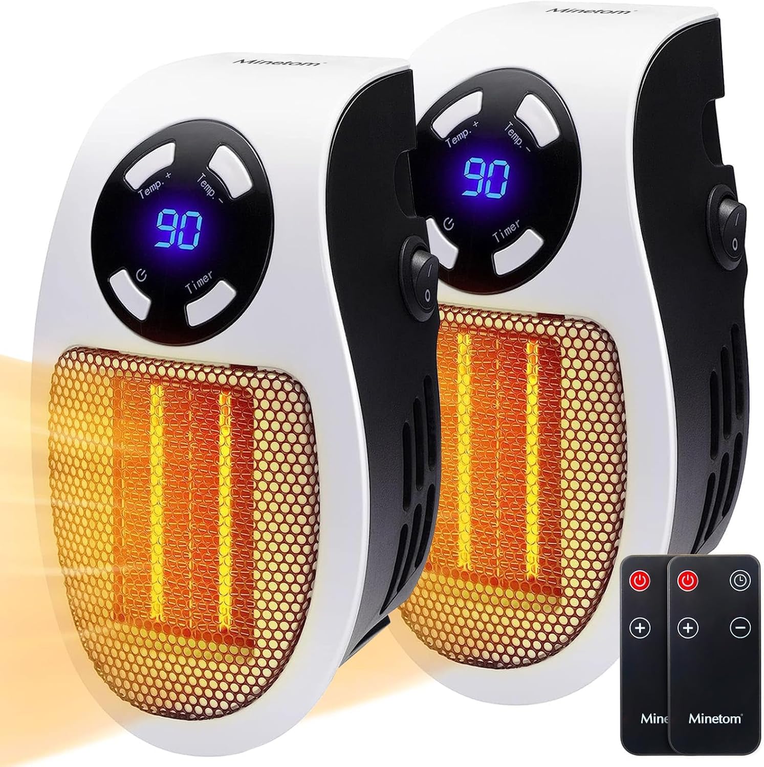 450W Space Heater with Remote and Adjustable Thermostat for Comfort