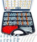 Grease Fittings Kit 405PCS SAE & Metric Assortment - Durable Zerk Set