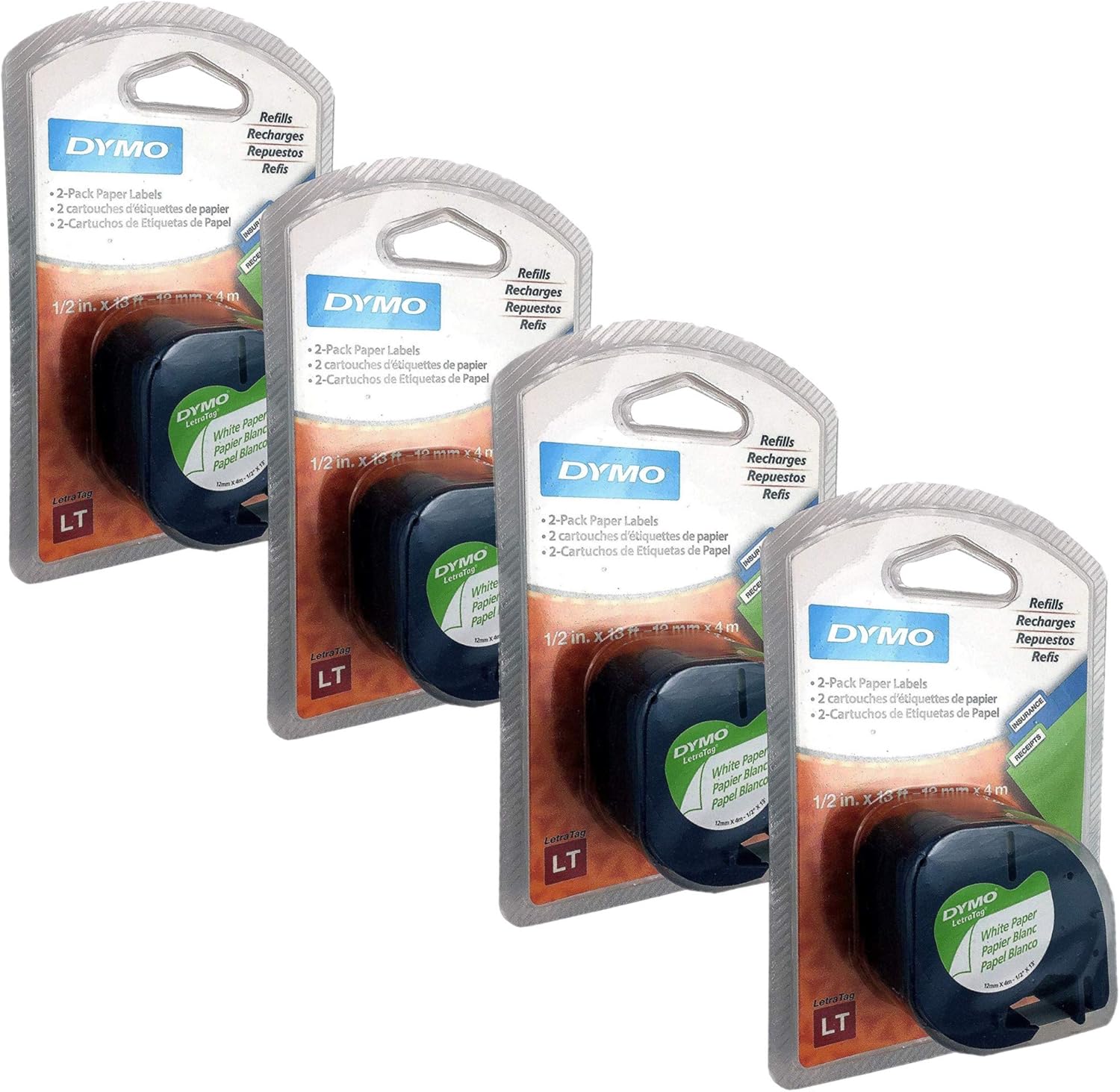 Dymo LetraTag Electronic Labelmaker Tape for Easy Organization