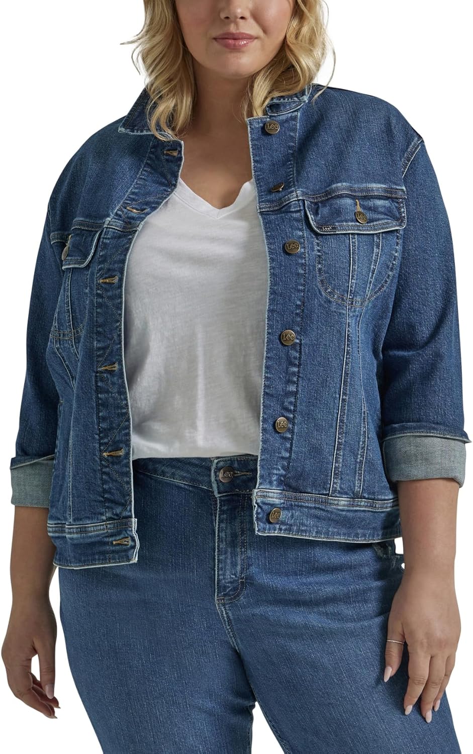 Lee Women's Rider Jacket: Timeless Denim with Stretch Comfort
