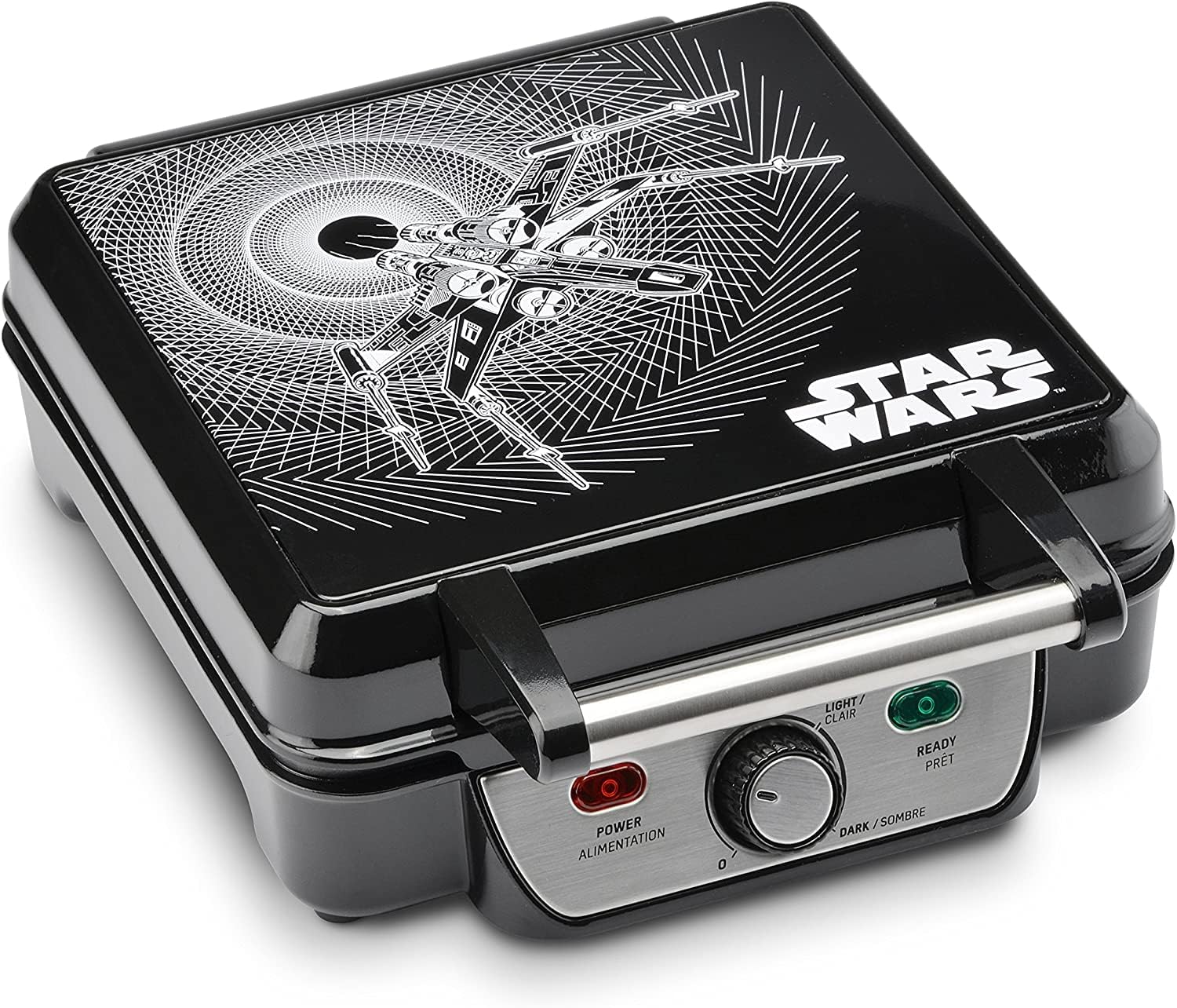 Galactic Breakfast Bliss: Star Wars 4-Waffle Maker