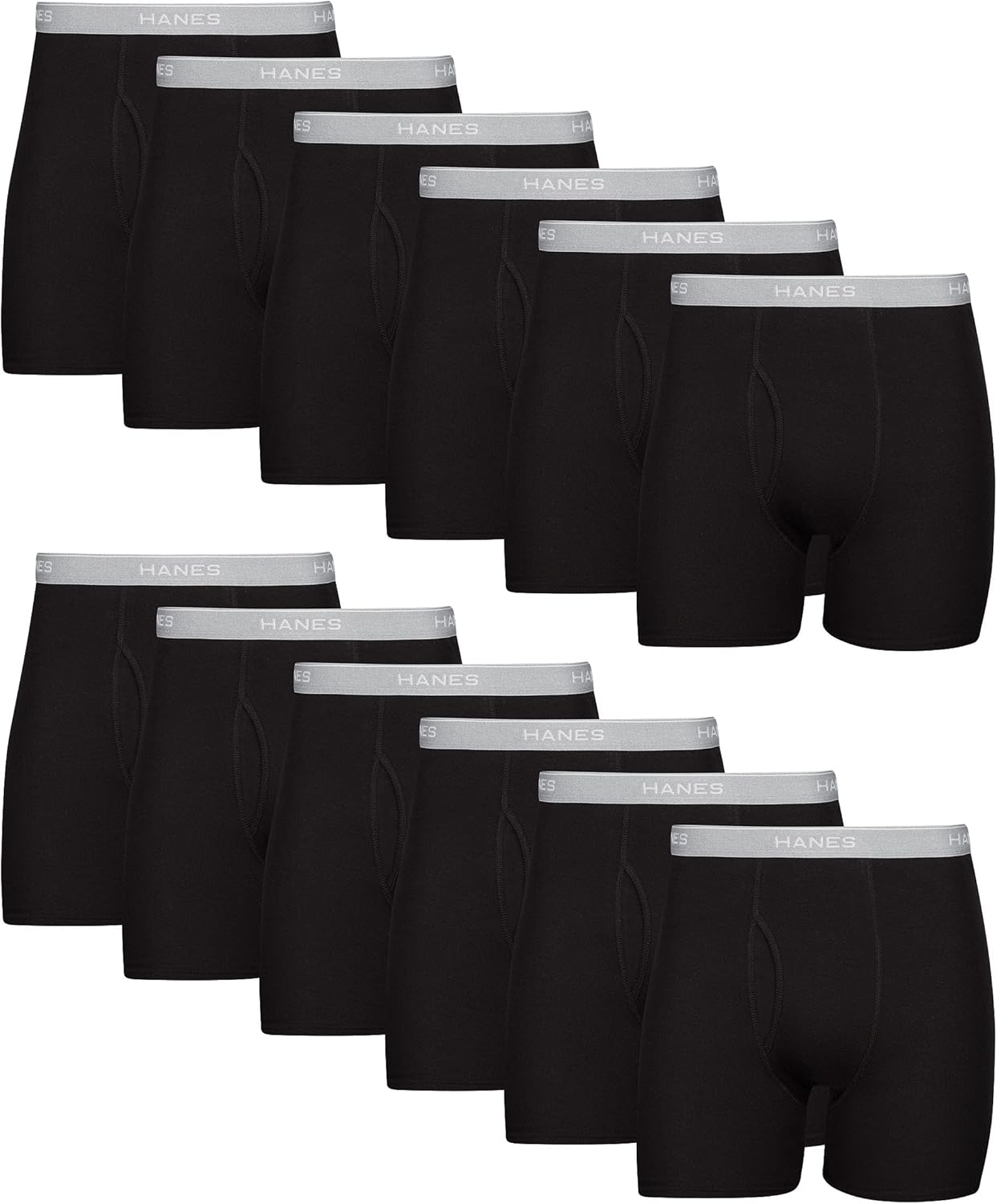 Hanes Men's Underwear Boxer Briefs Pack for Ultimate Comfort