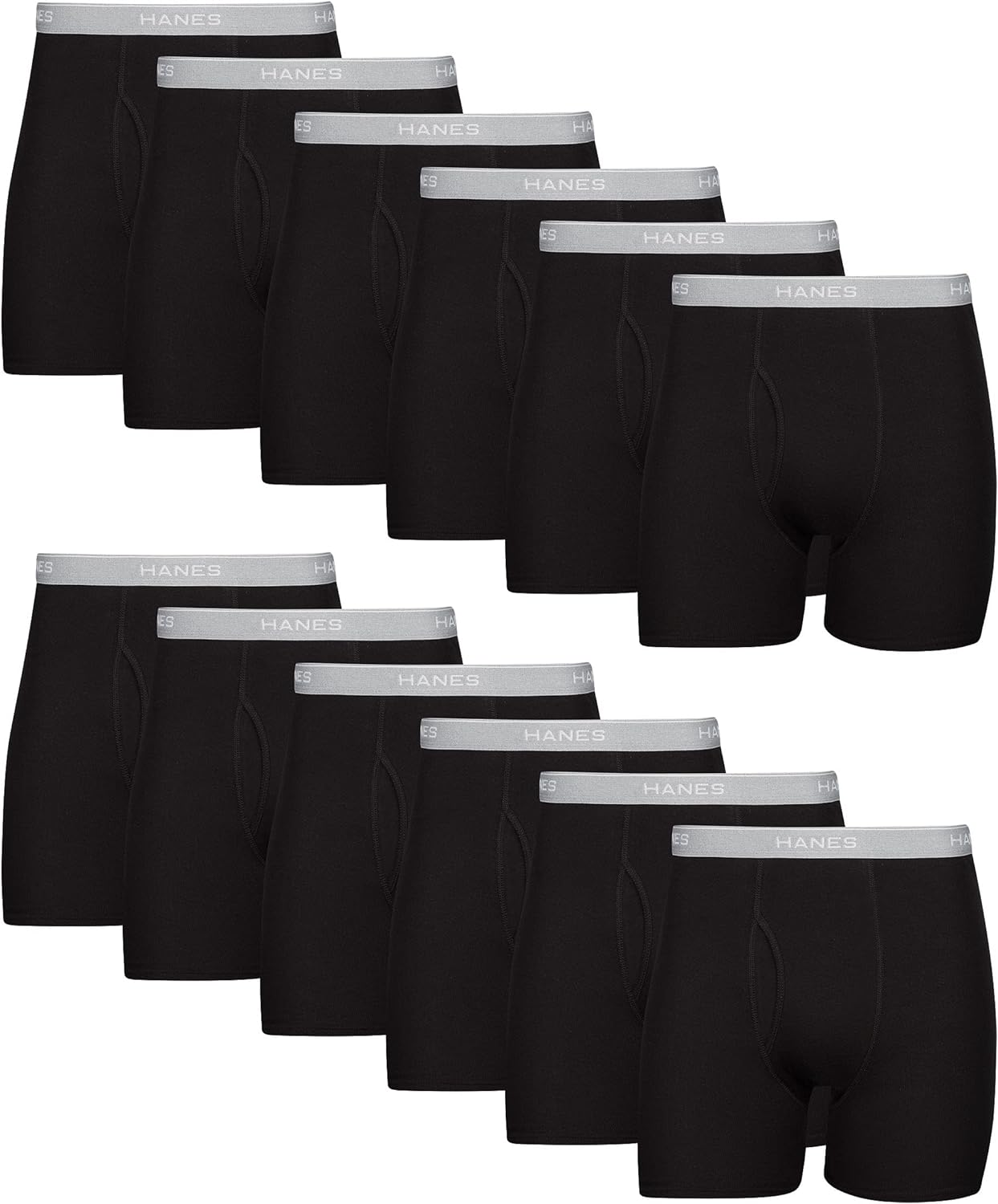 Hanes Men's Underwear Boxer Briefs Pack for Ultimate Comfort