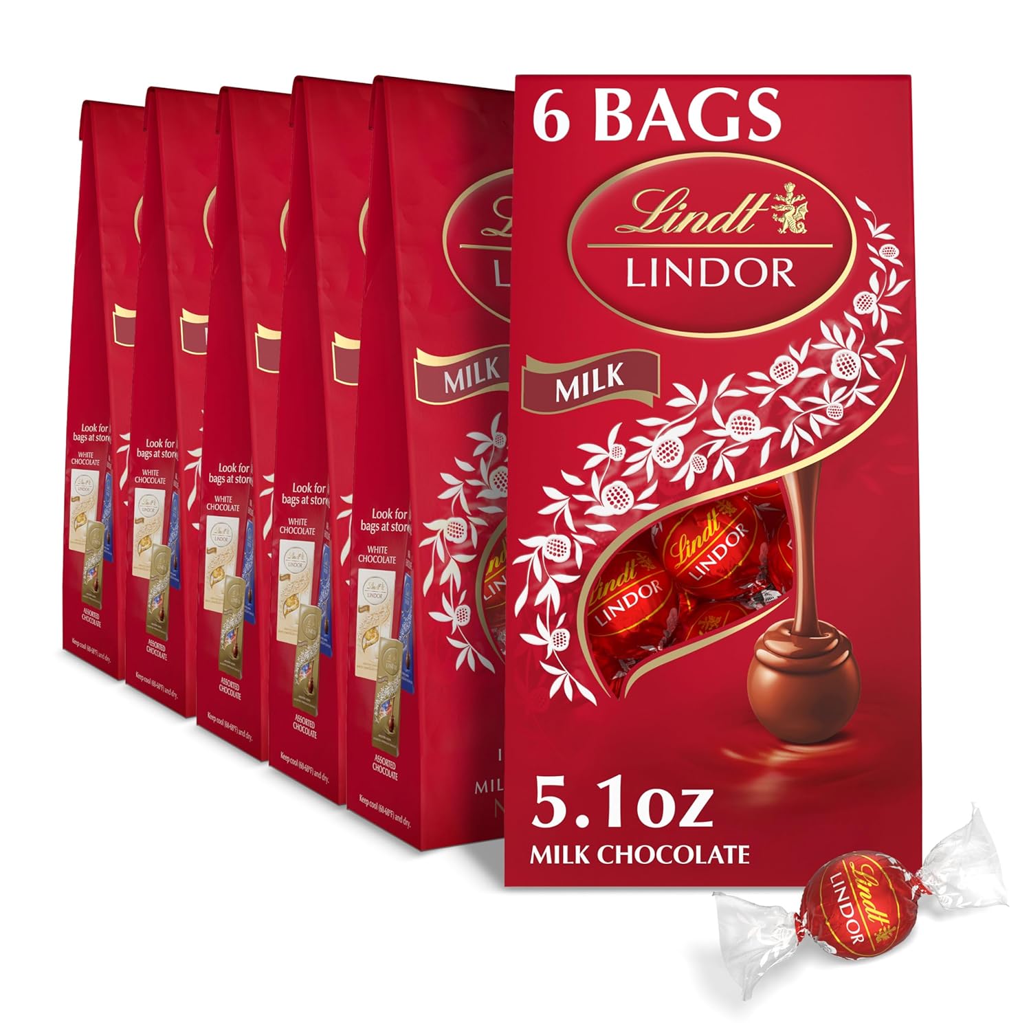 Lindt LINDOR Milk Chocolate Truffles for Gift Giving Delight