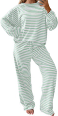 MISSACTIVER Women's Striped Lounge Set for Ultimate Comfort