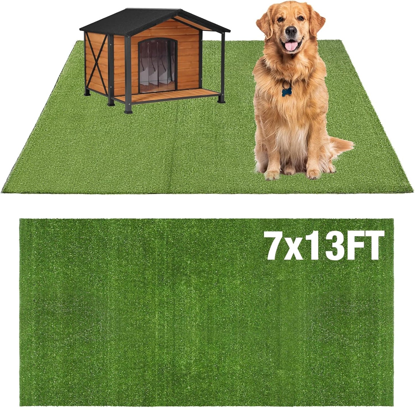 GLOBREEN Extra Large Artificial Grass for Dogs 7FT X 13FT