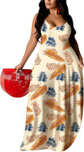 UOUA Hawaiian Dresses Plus Size Luau Party Sundress - Flowy