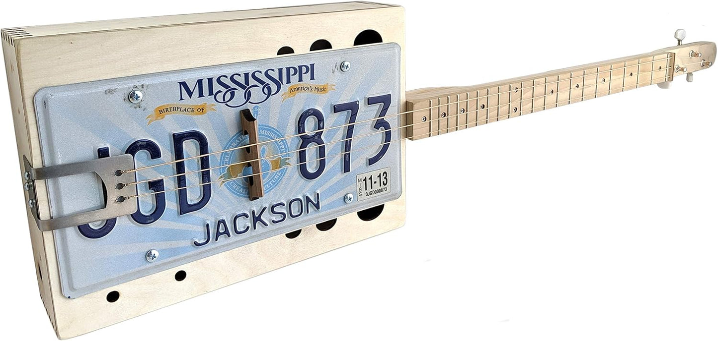 Build Your Own 3-String License Plate Guitar Kit for Music Lovers