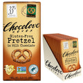 Chocolove Pretzel Milk Chocolate Bar 33% Cocoa - Silky Belgian Treat