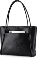 Genuine Leather Large Tote Shoulder Bag - Work & Travel
